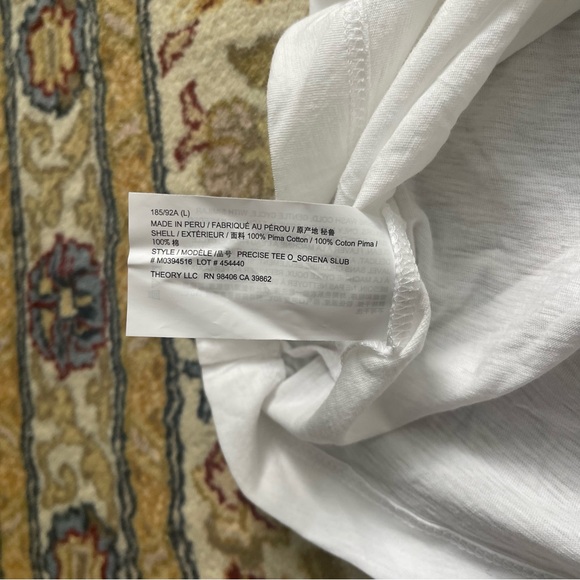 Theory NWT Sz Large Precise Tee - Picture 7 of 7